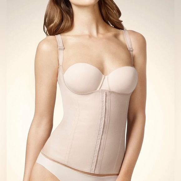 Squeem Magical Lingerie Open Bust Miracle Vest Shapewear Rubber Cotton 2XL 26MV - Picture 1 of 10